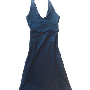 Black Patagonia halter dress xs